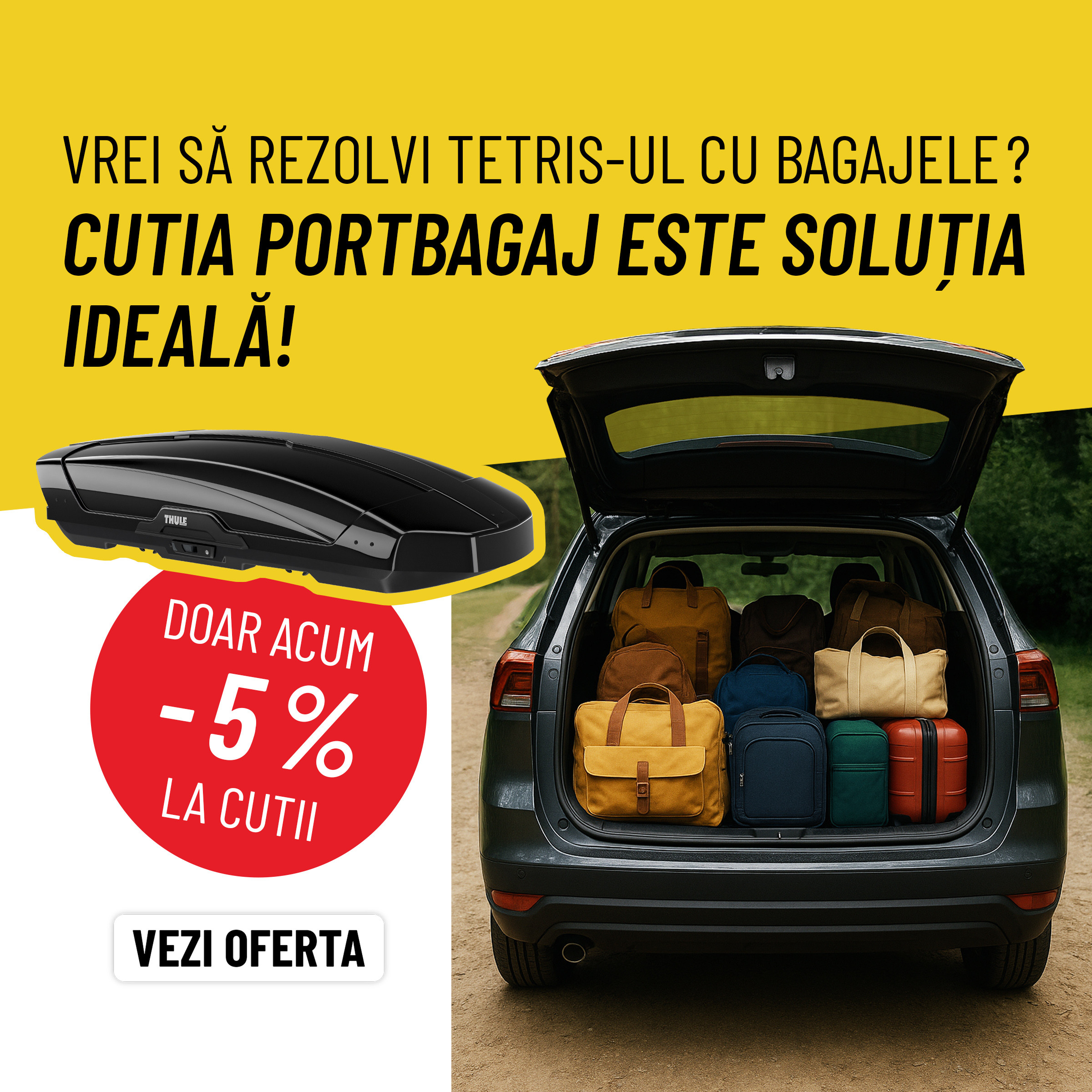 -5% reducere Cutii portbagaj